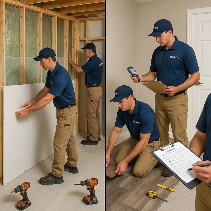 Repairs and Reconstruction process in Medway, ME